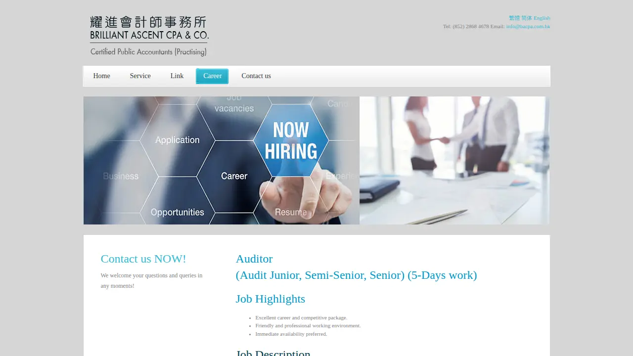 Brilliant Ascent CPA & Co. page