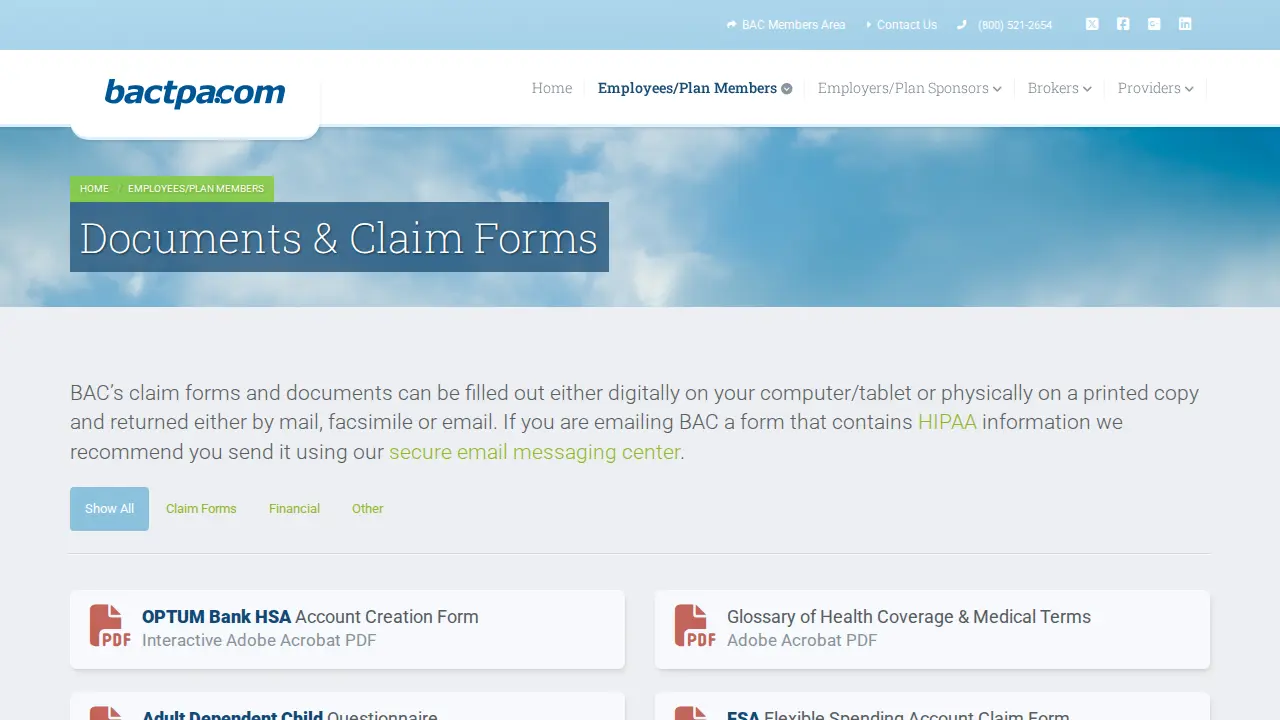BAC - Business Administrators & Consultants, Inc. page