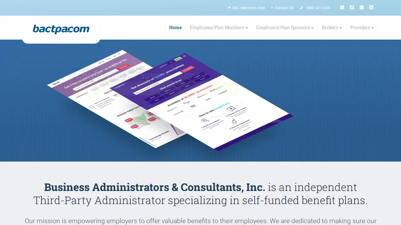 BAC - Business Administrators & Consultants, Inc. page