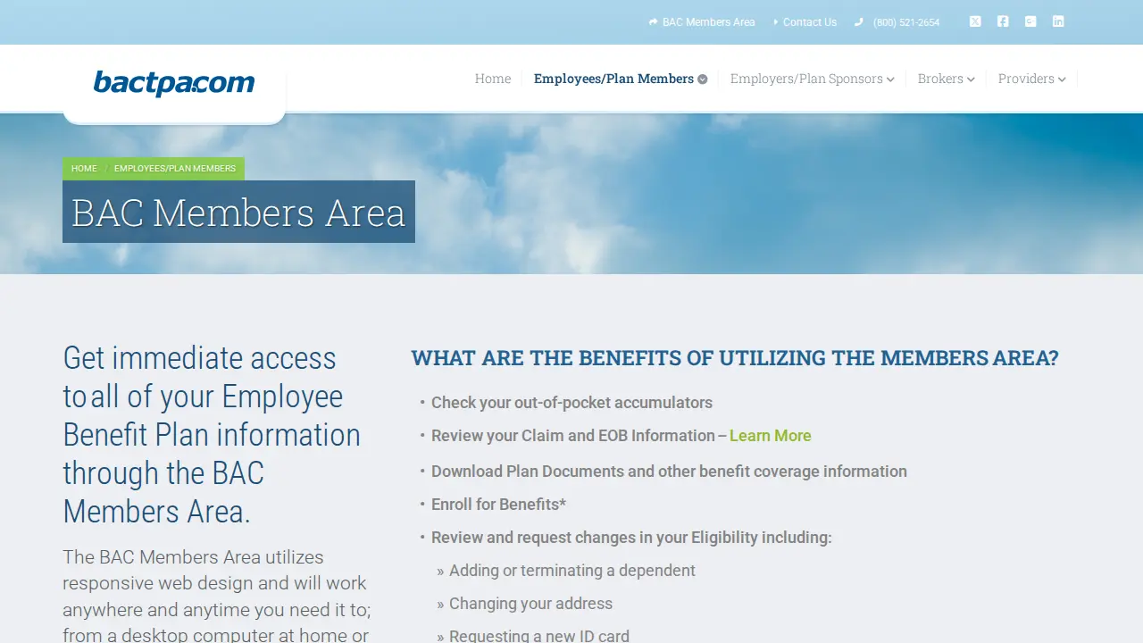 BAC - Business Administrators & Consultants, Inc. page