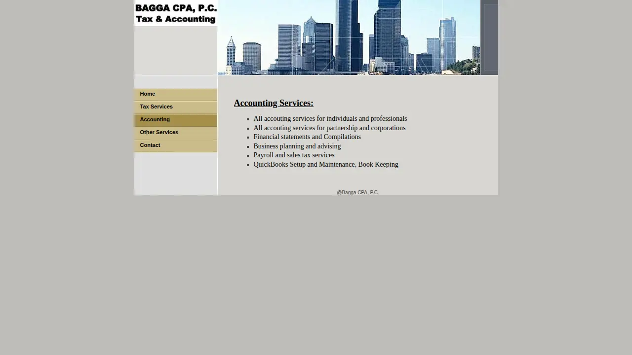 Bagga CPA, P.C. page