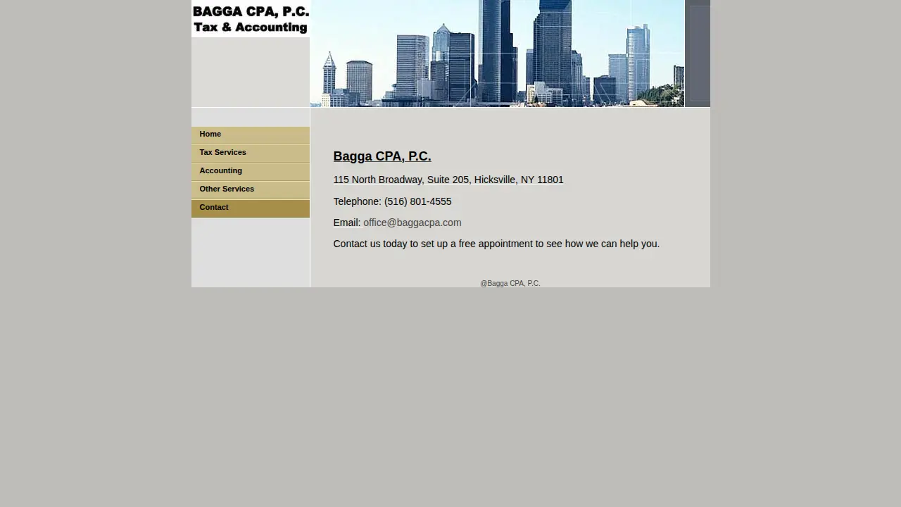 Bagga CPA, P.C. page