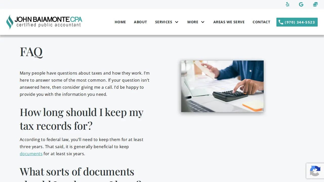 John Baiamonte, CPA page