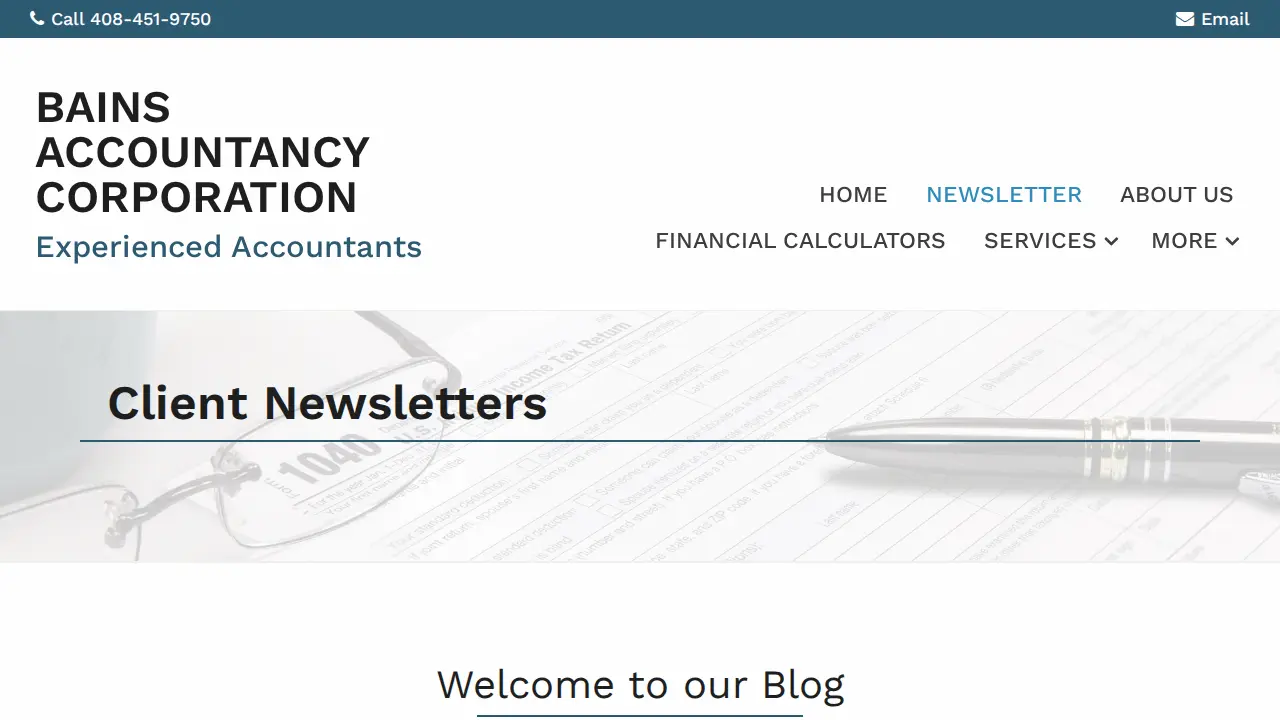 Bill Bains Accountancy page