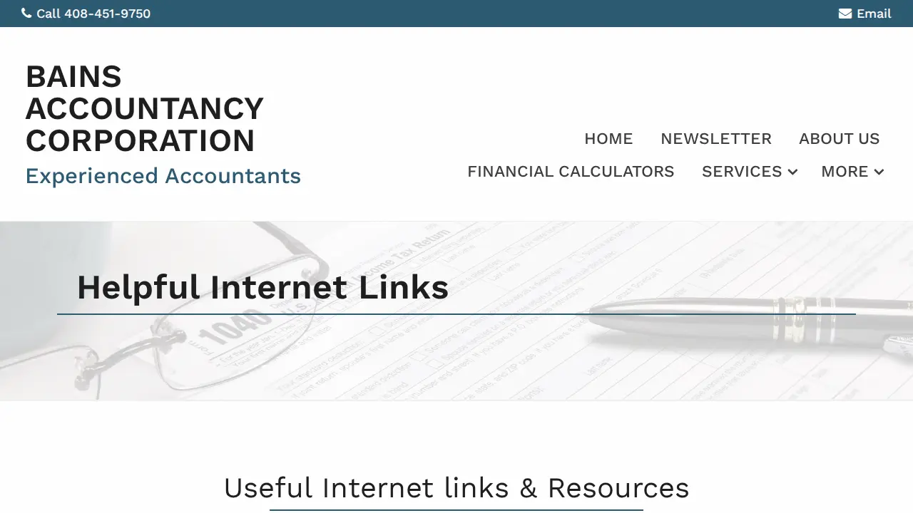 Bill Bains Accountancy page