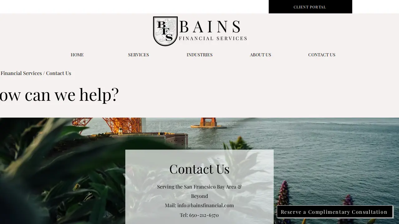 Bains Financial Services | CPA | Tax & Accounting page