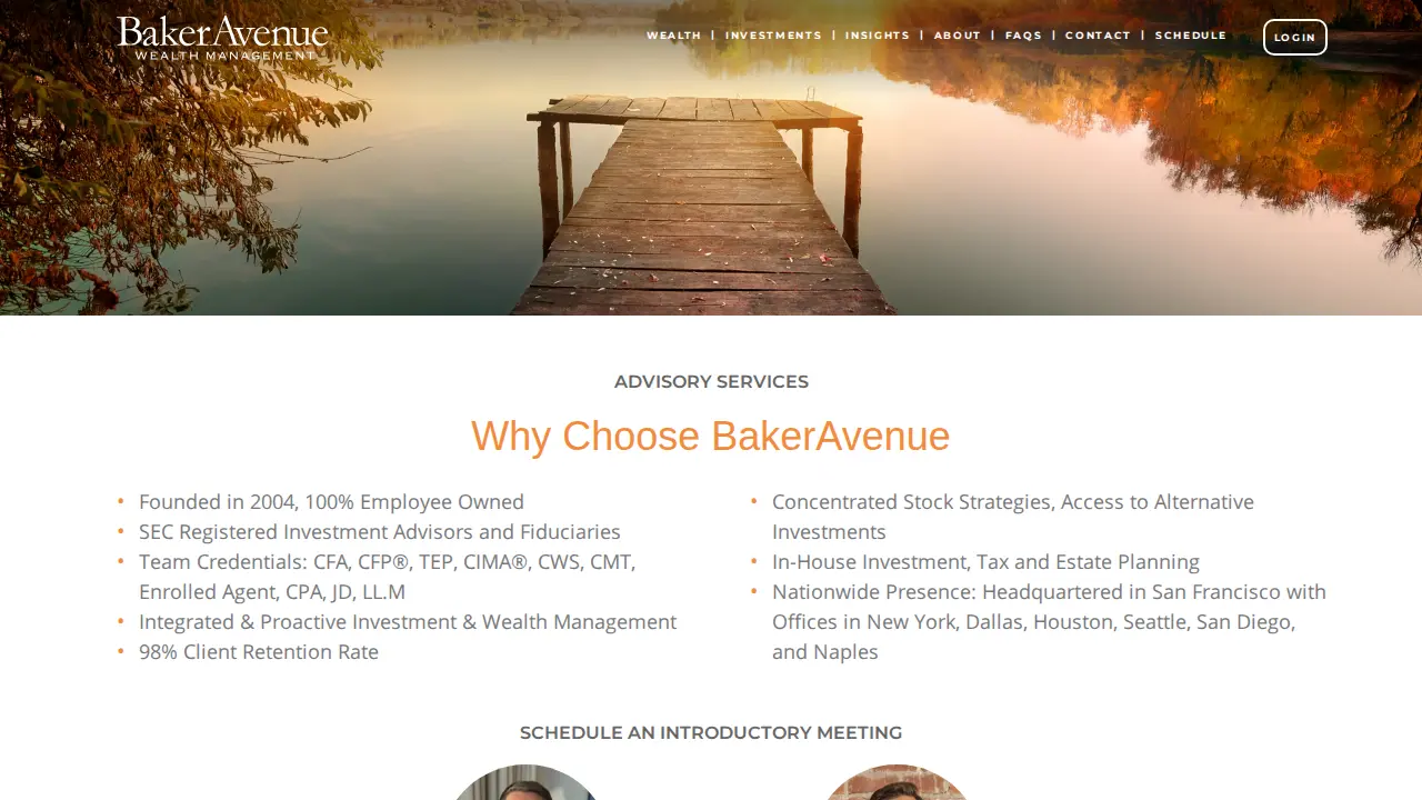 BakerAvenue Wealth Management page