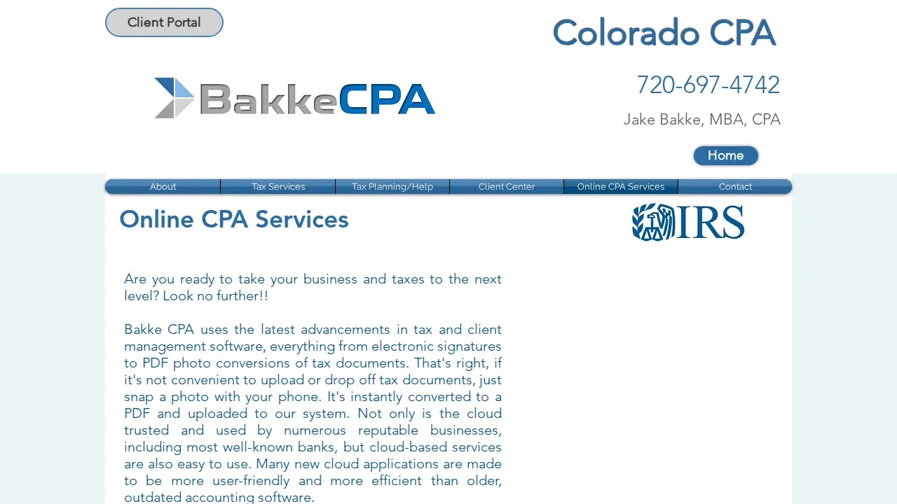 Bakke, CPA page