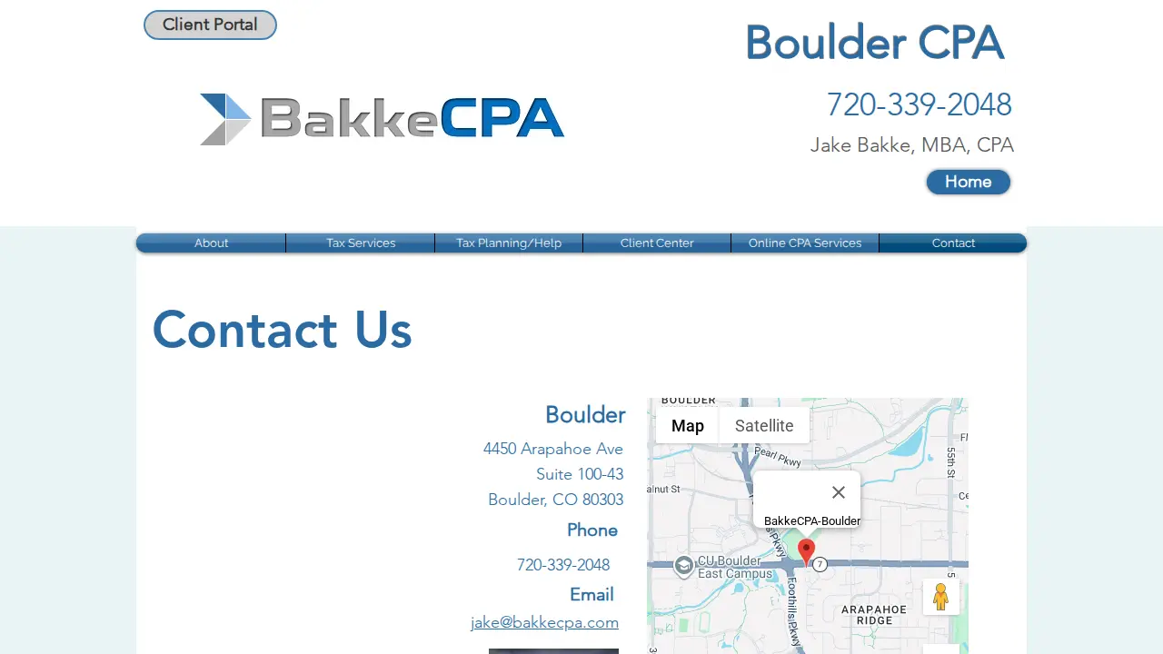 Bakke, CPA Boulder page