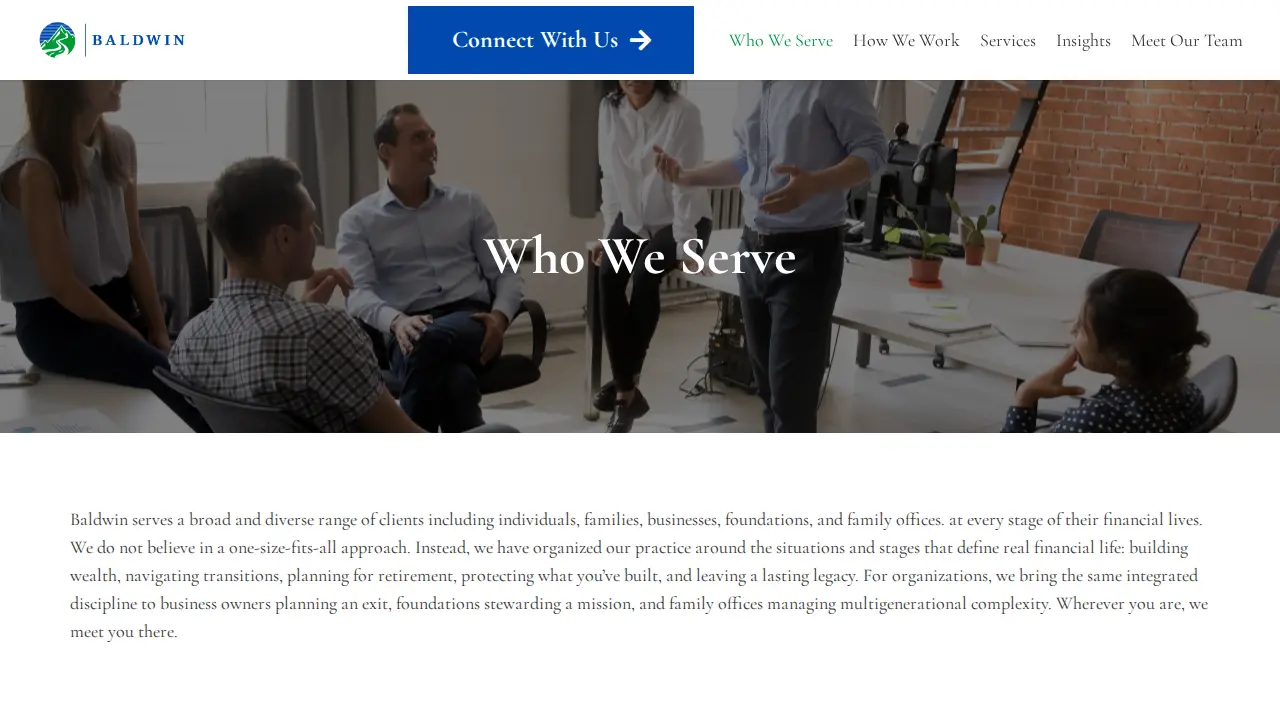 Baldwin Management page