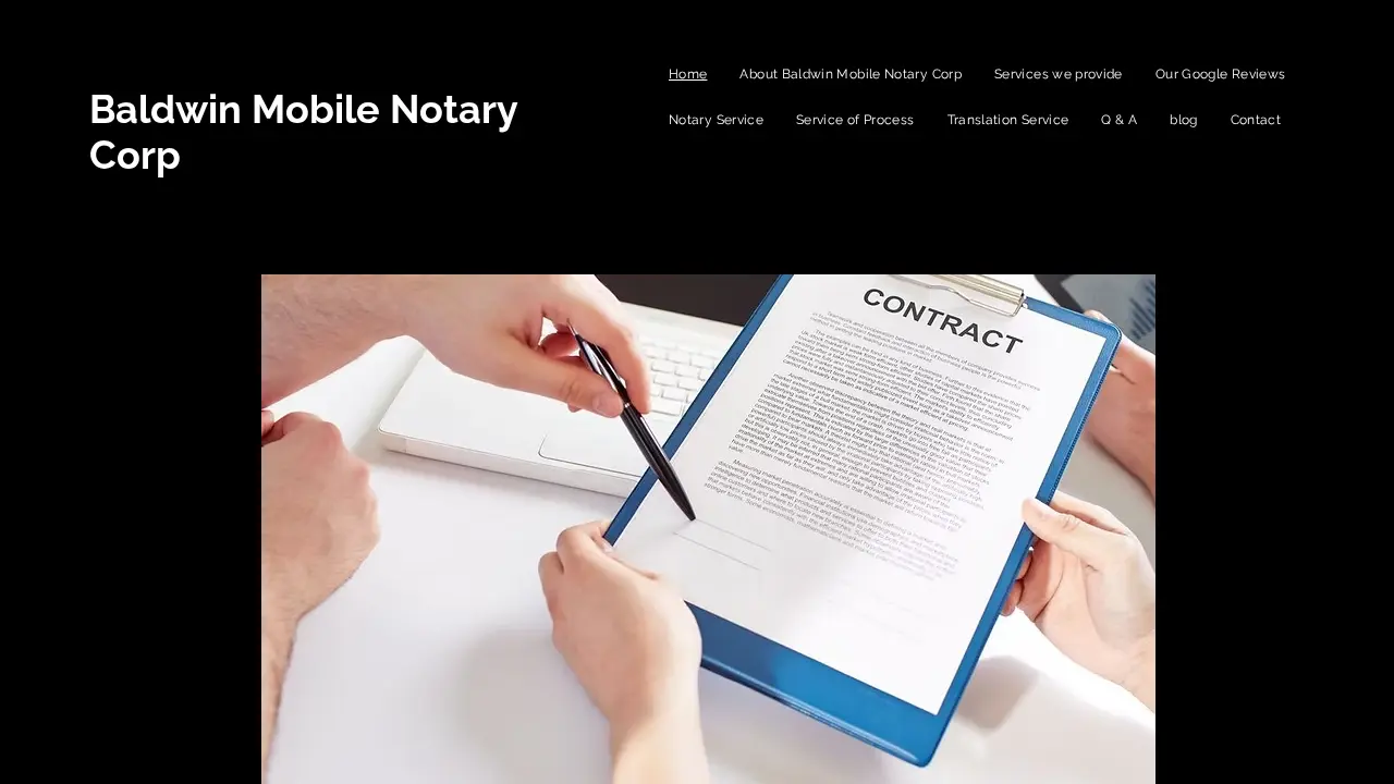 Baldwin Mobile Notary & Process server Corp