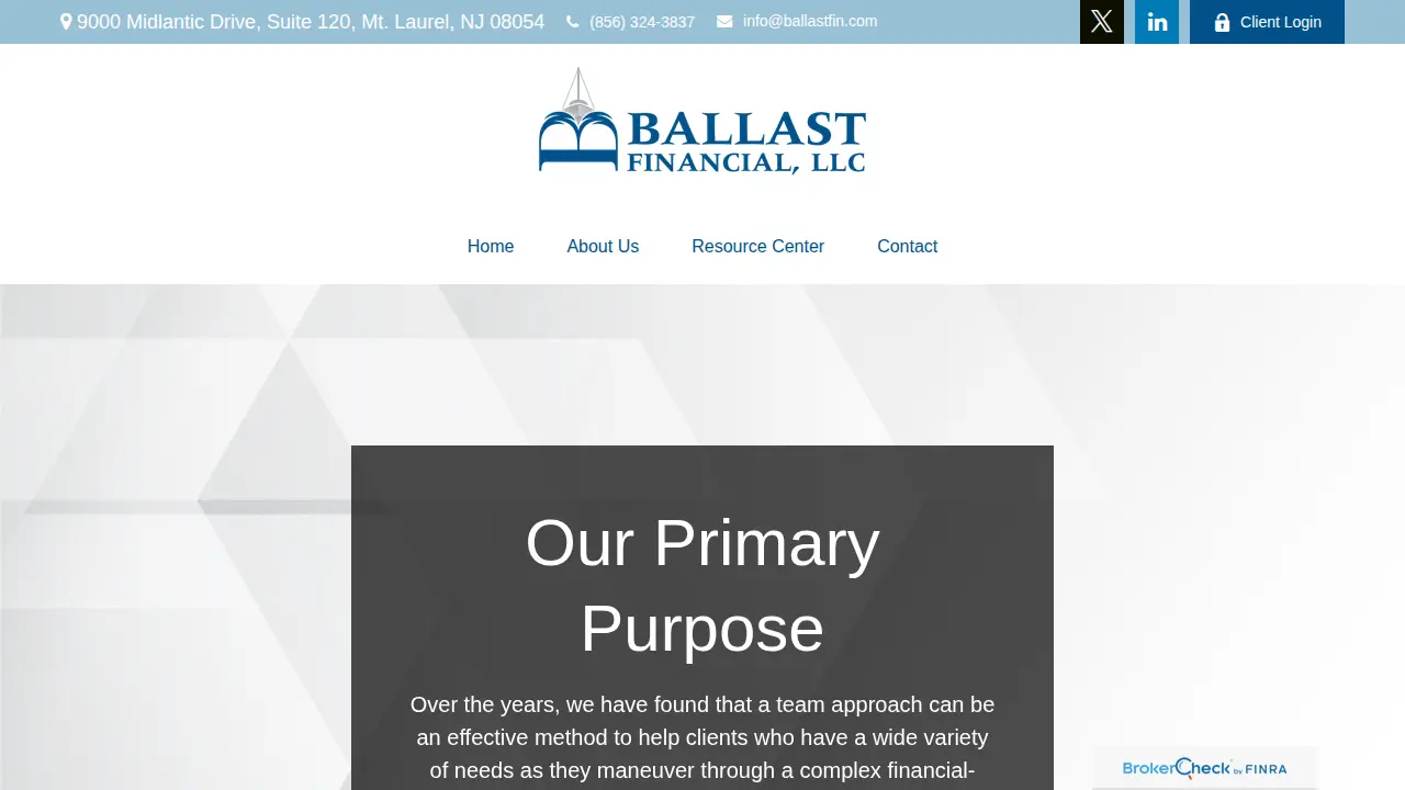 Ballast Financial LLC page