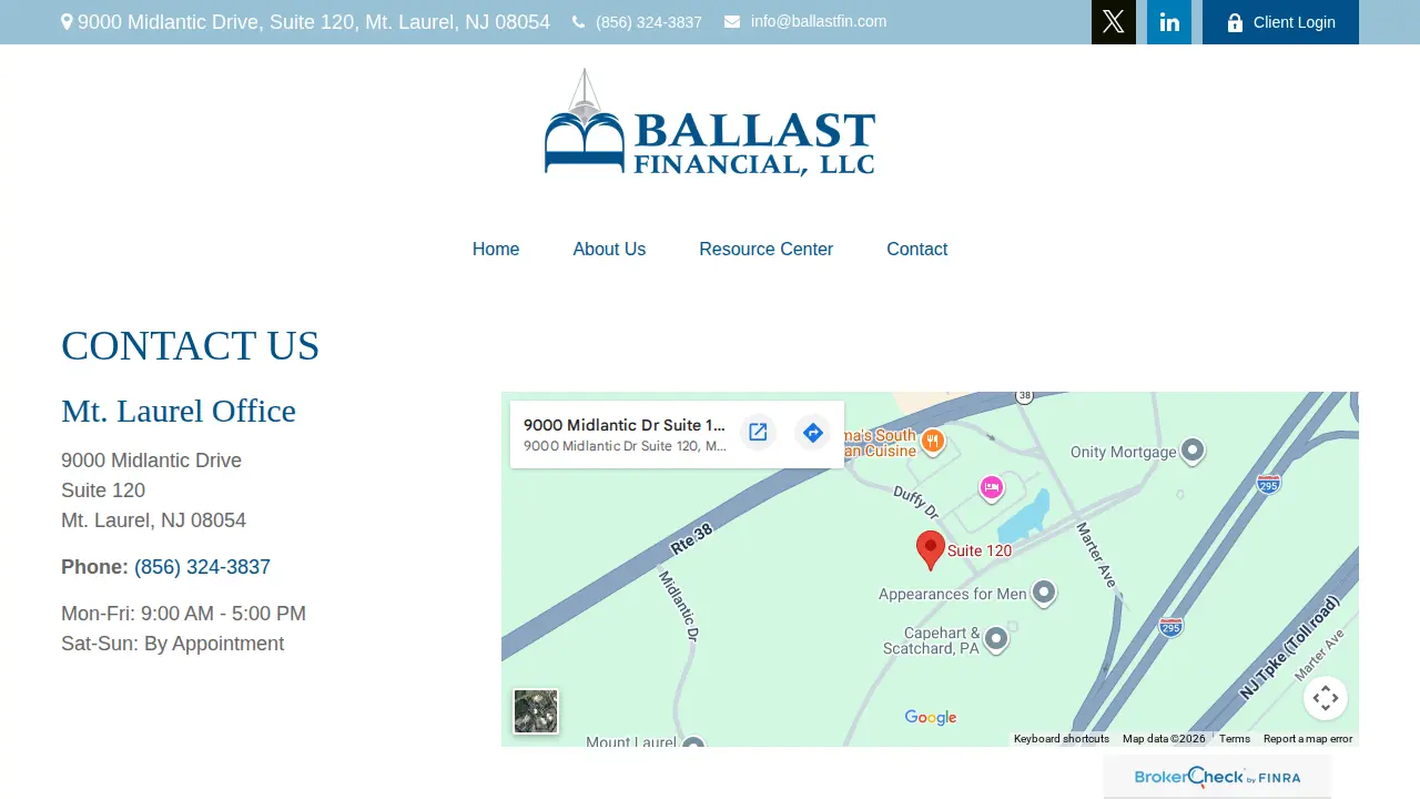 Ballast Financial LLC page