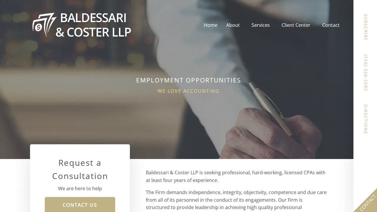 Baldessari & Coster LLP page