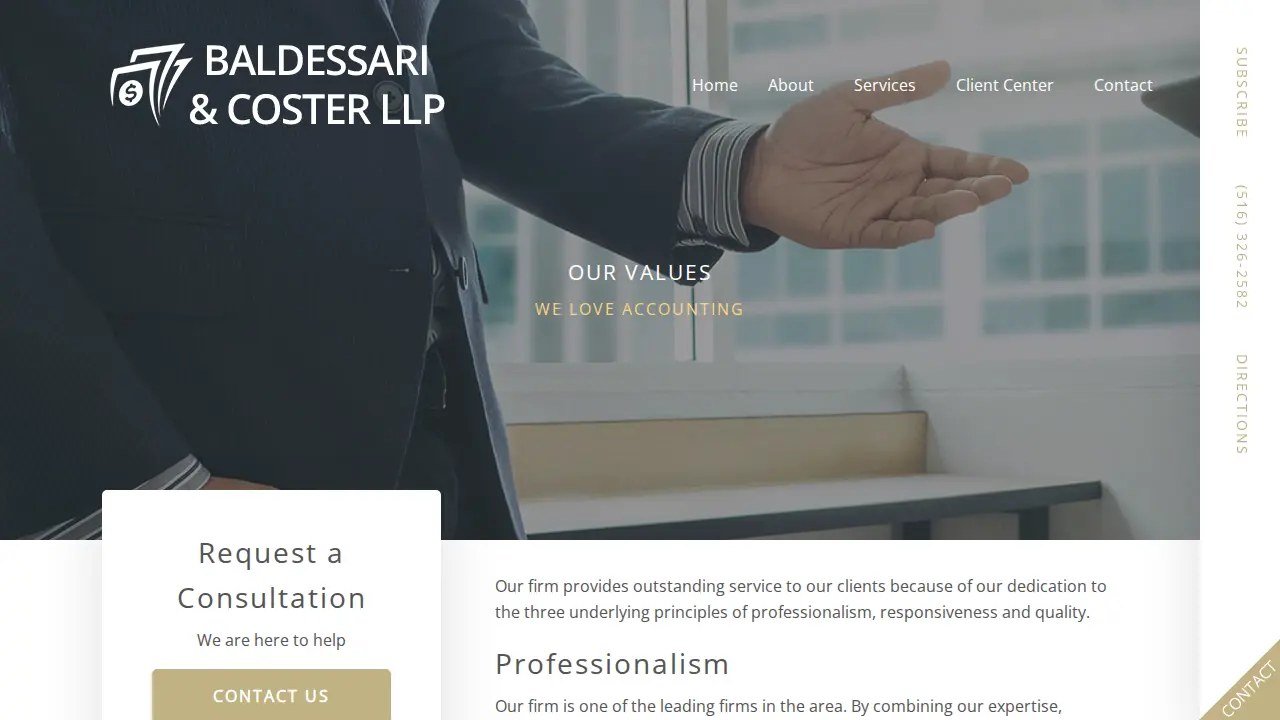 Baldessari & Coster LLP page