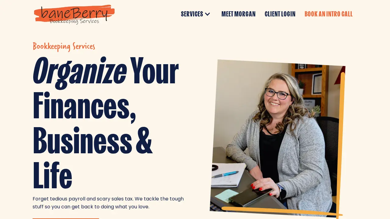 baneBerry Bookkeeping page