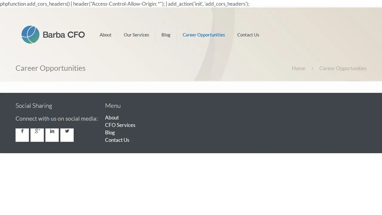 Barba CFO page