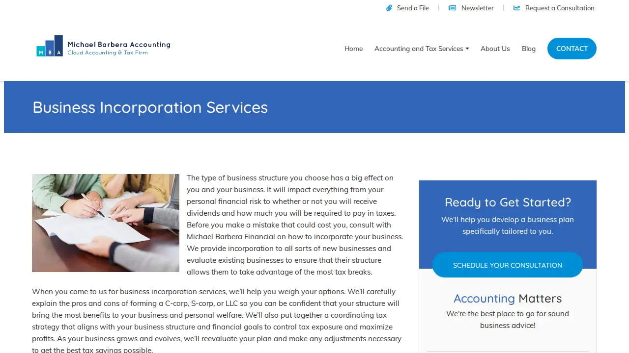 Barbera & Associates, P.C. page