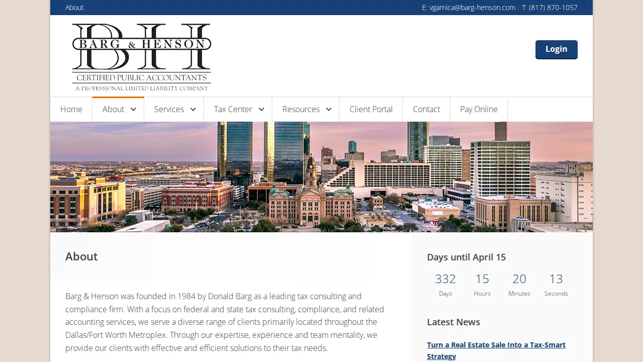 Barg & Henson CPAs, PLLC page