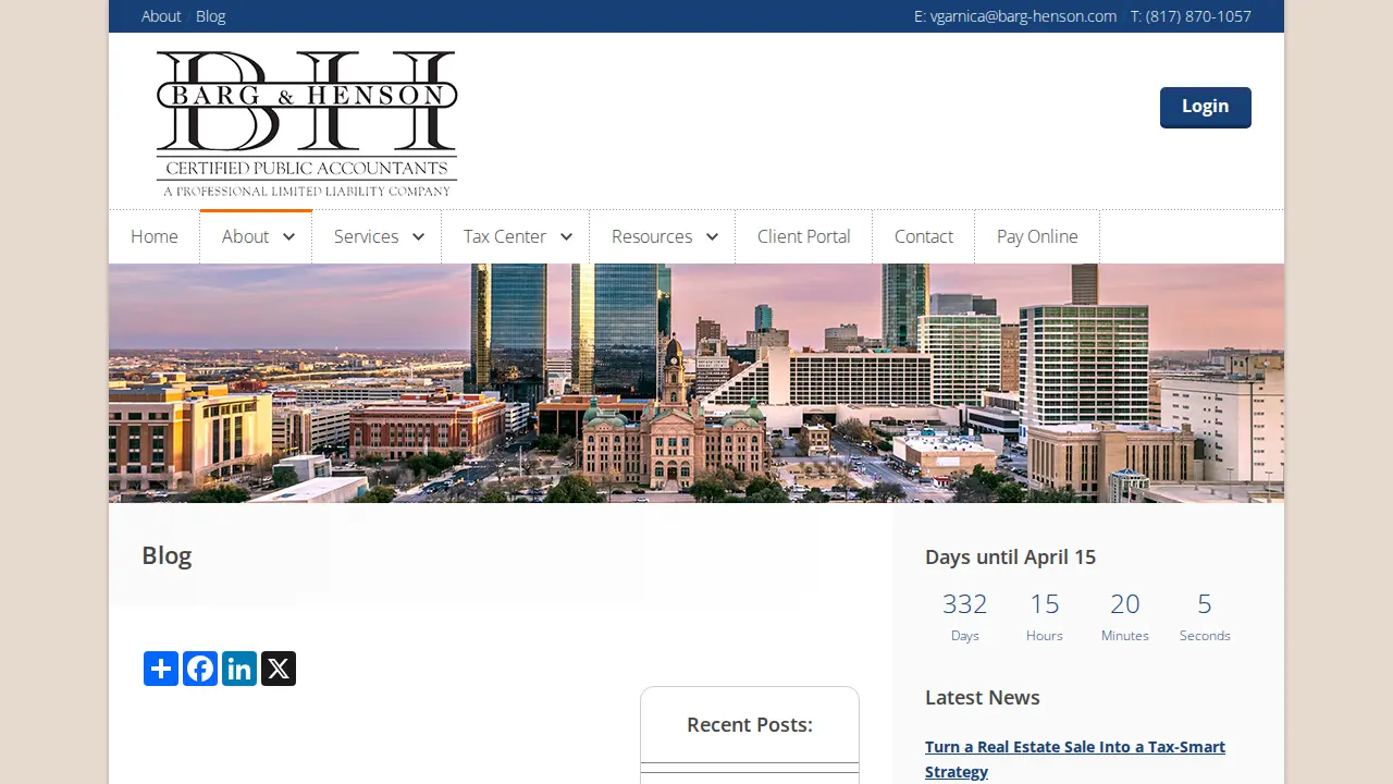 Barg & Henson CPAs, PLLC page
