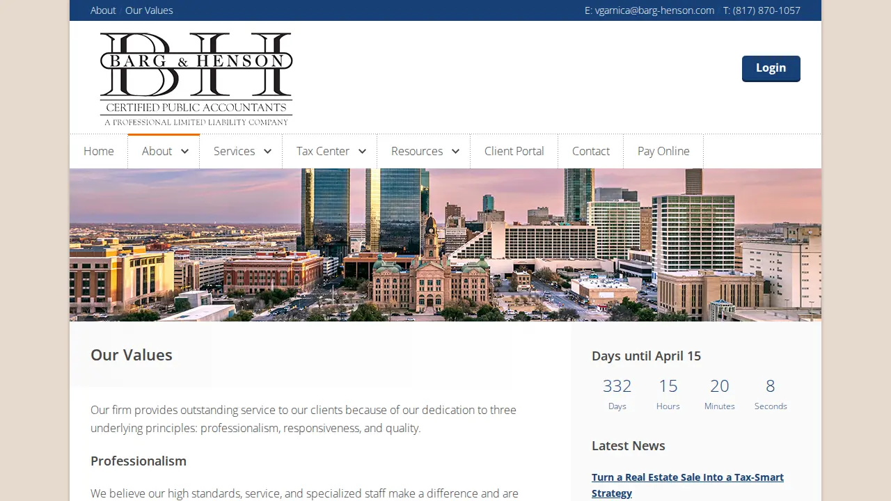 Barg & Henson CPAs, PLLC page