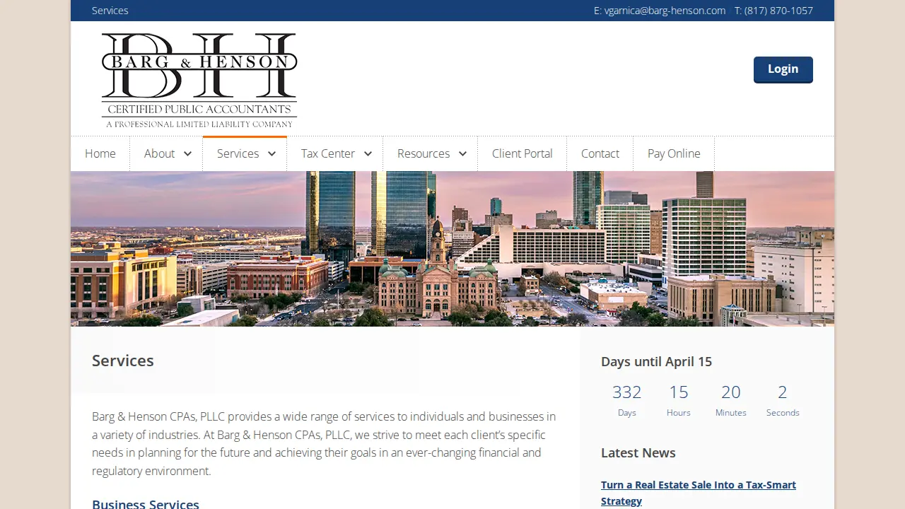 Barg & Henson CPAs, PLLC page