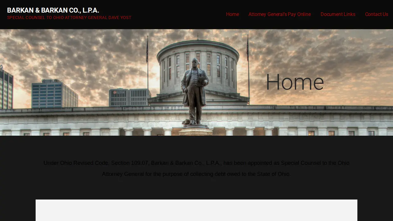 Barkan & Barkan Co LPA website