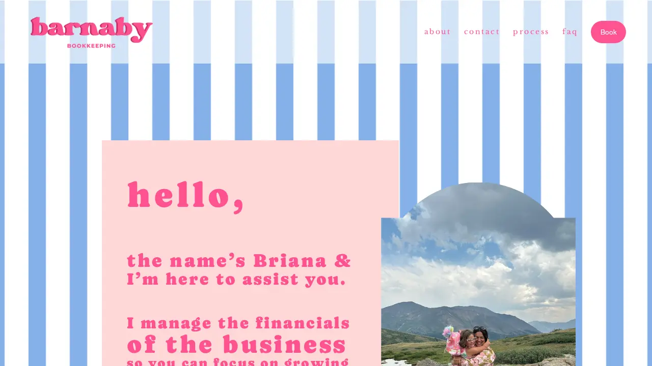 Barnaby Bookkeeping page