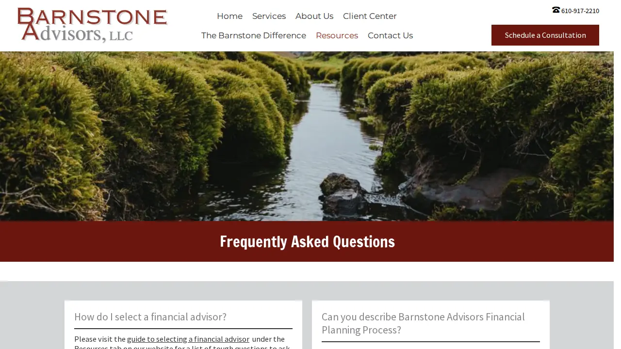 Barnstone Advisors, LLC page