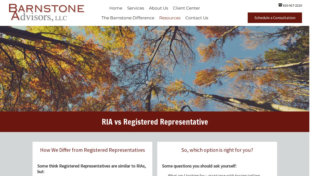 Barnstone Advisors, LLC page