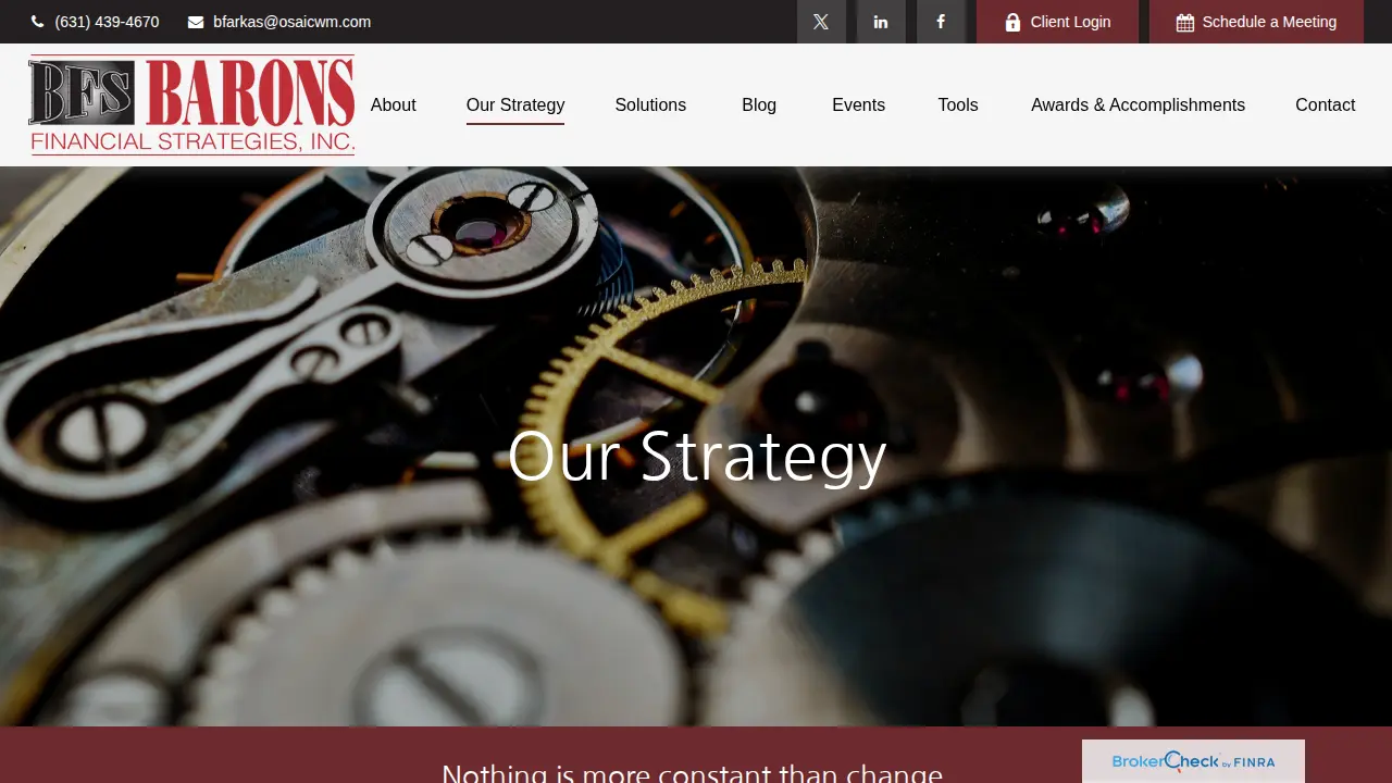 Barons Financial Strategies, Inc. page