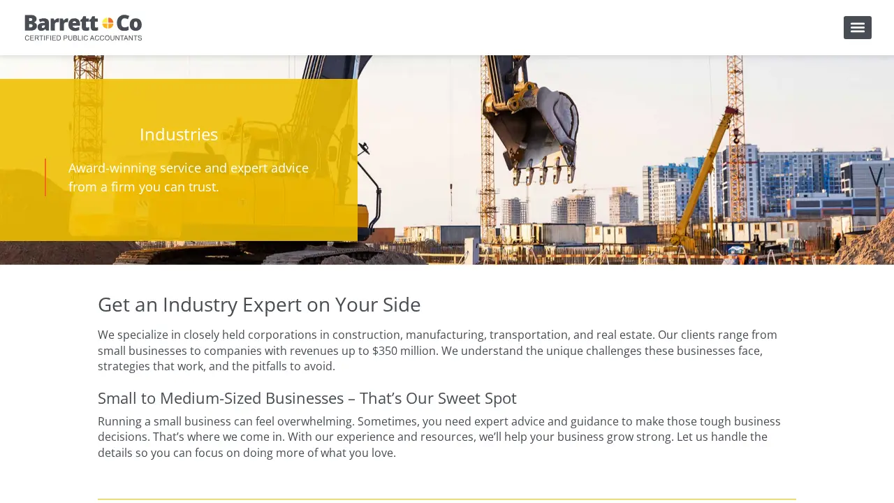 Barrett & Co. CPA's page