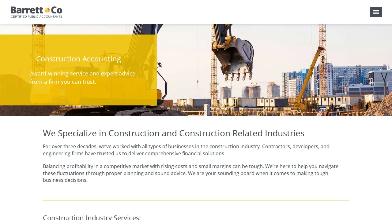 Barrett & Co. CPA's page