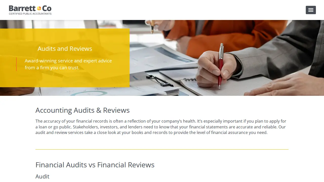 Barrett & Co. CPA's page