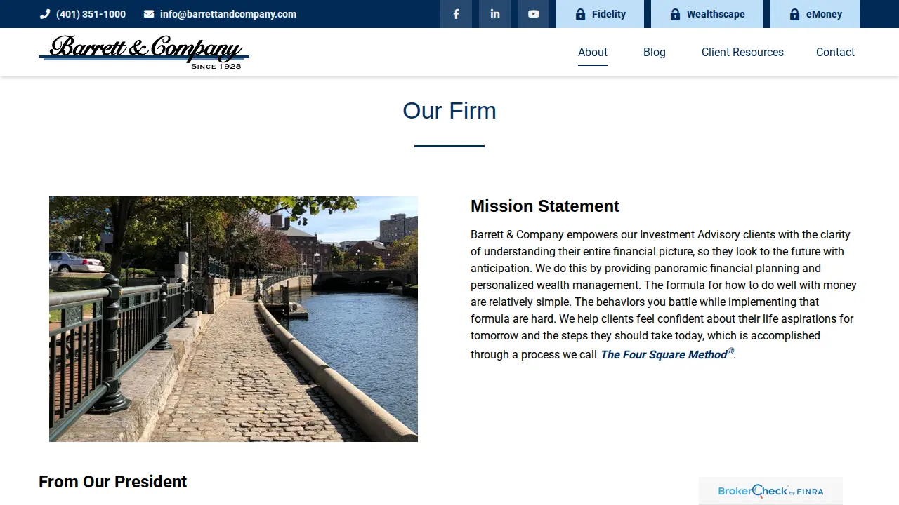 Barrett & Company page
