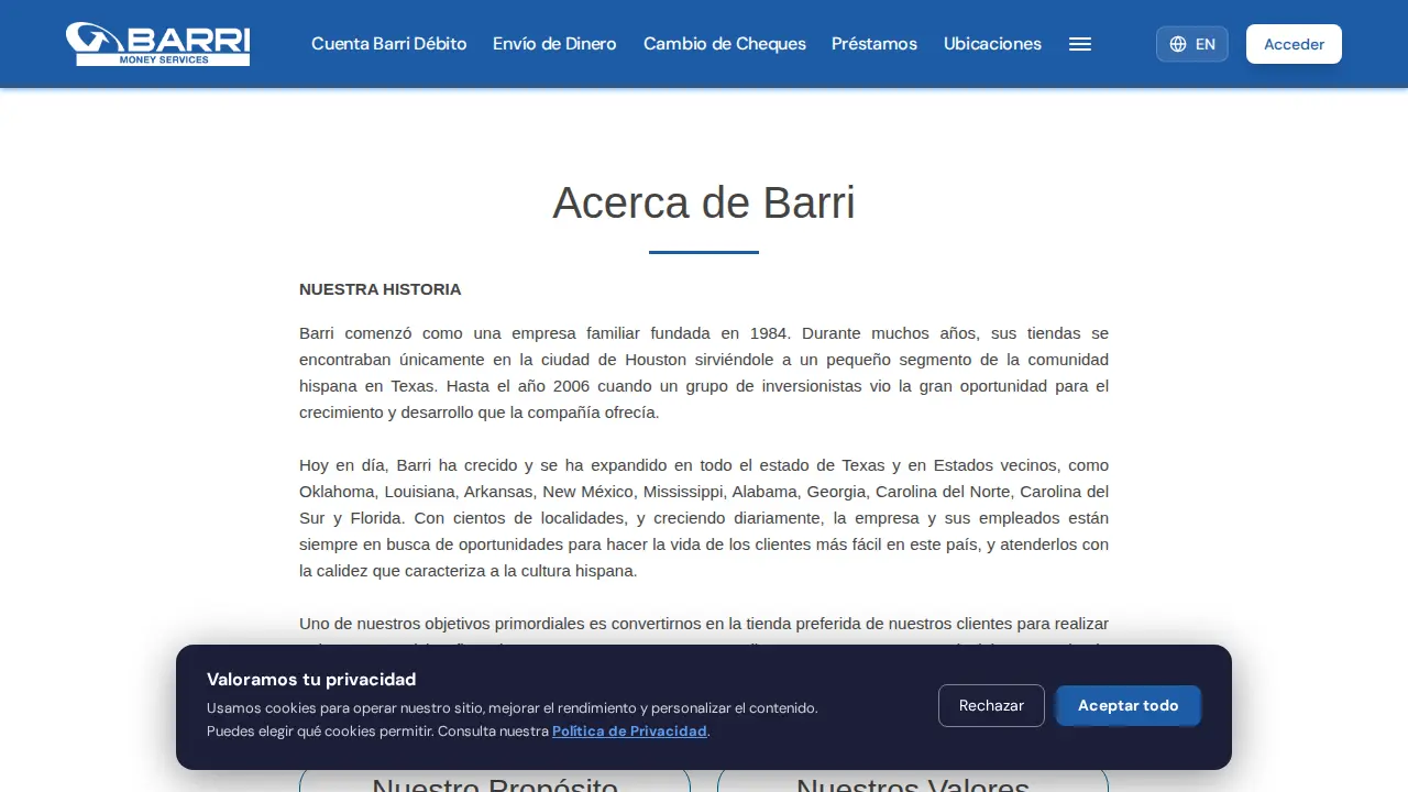 Barri Office page