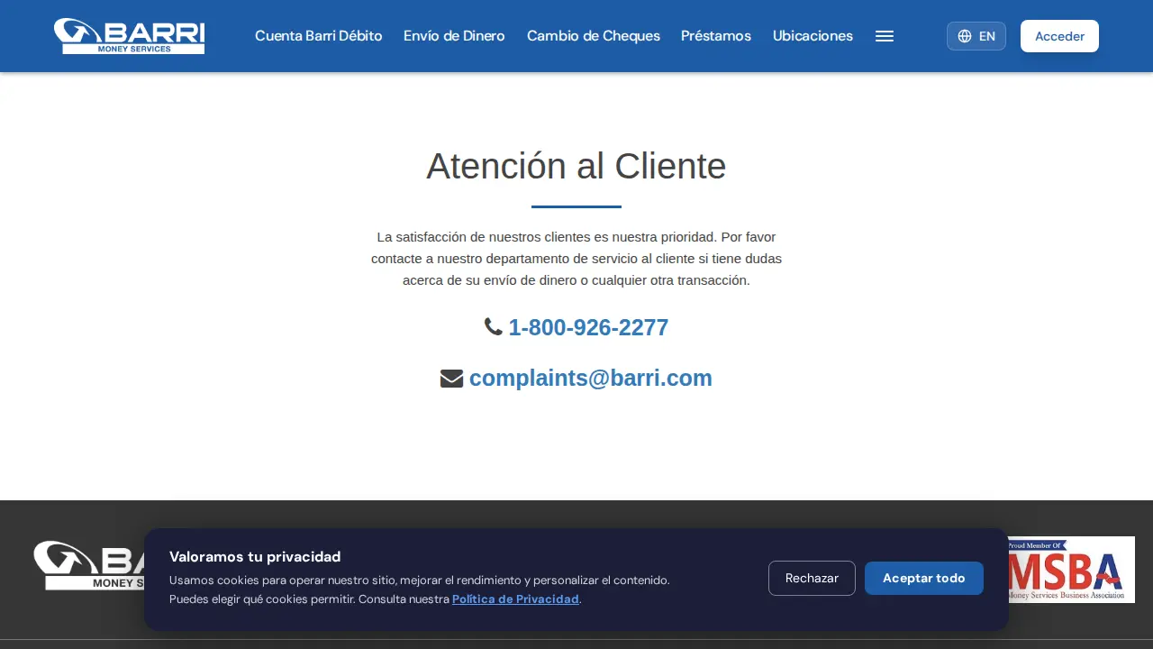 Barri Office page
