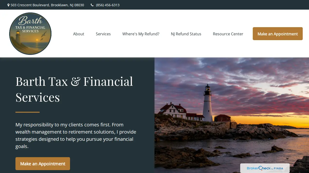 Barth Tax & Financial Services Inc website