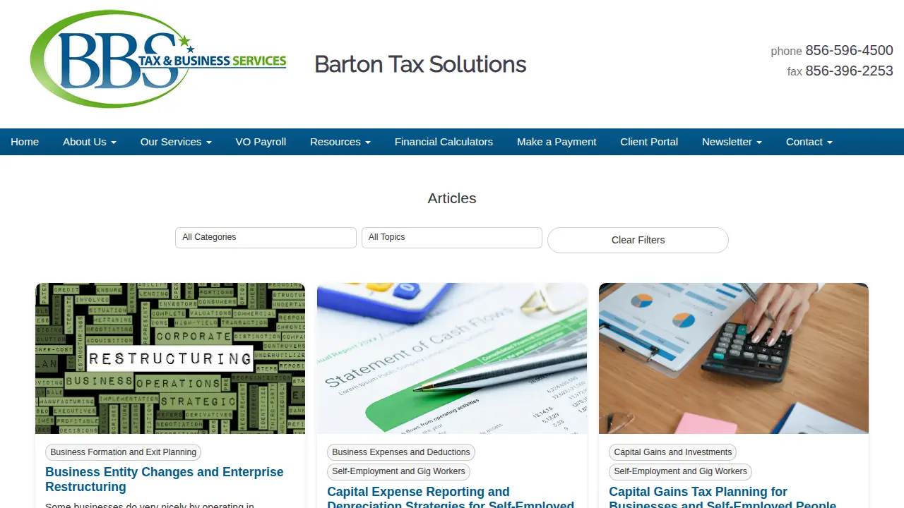 Barton Business Solutions Inc page