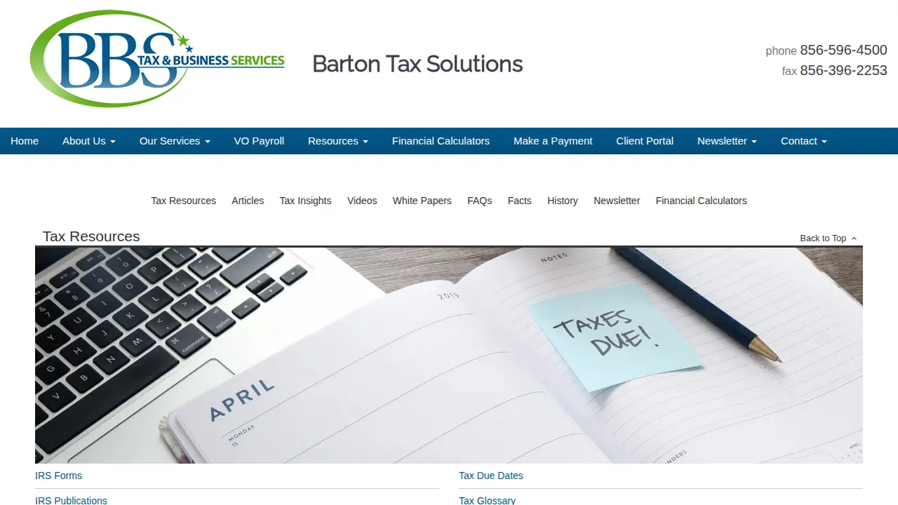 Barton Business Solutions Inc page