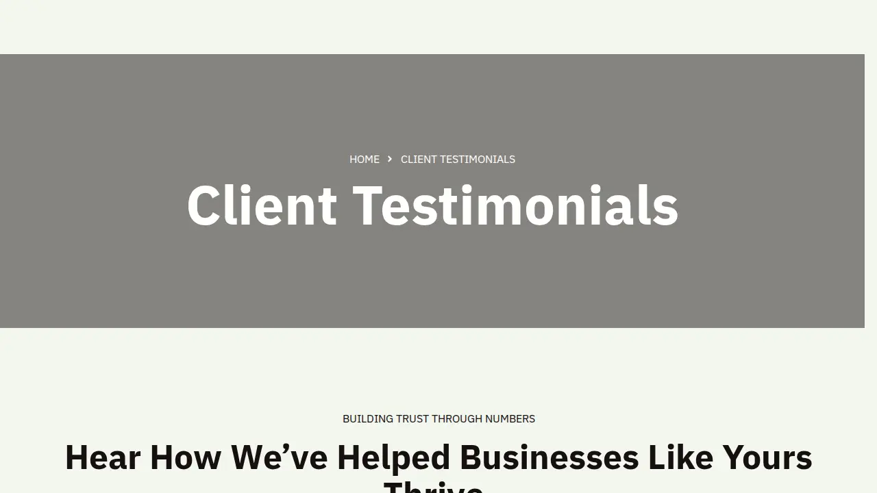 Basic Books Bookkeeping Solutions page