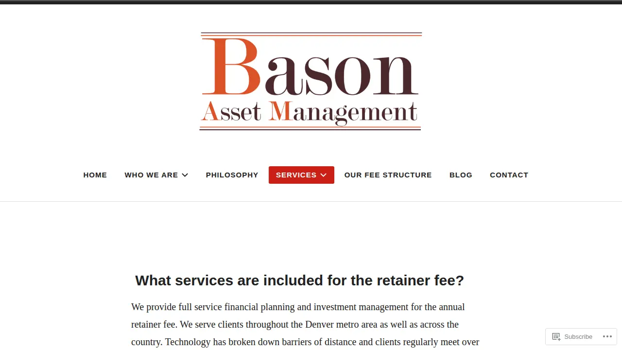 Bason Asset Management page