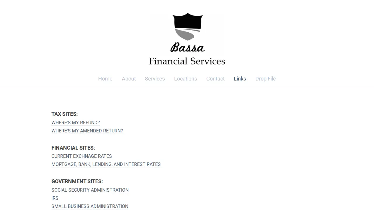 Bassa Financial page
