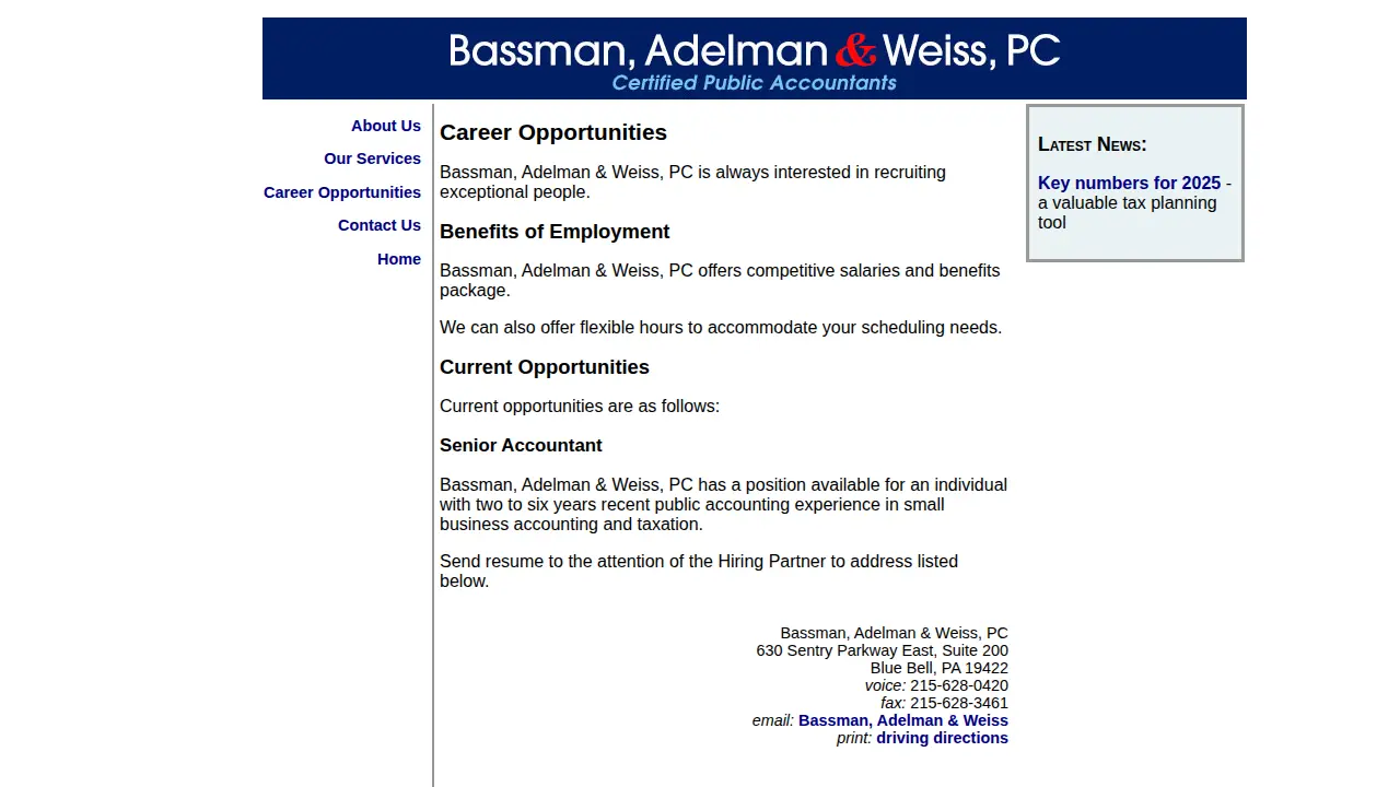 Robert E. Sternberg, CPA page