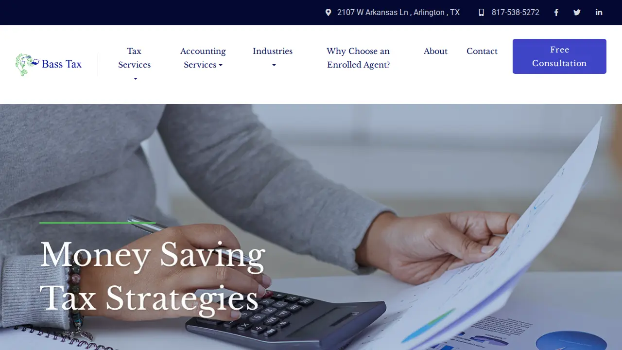 Bass Tax Service page