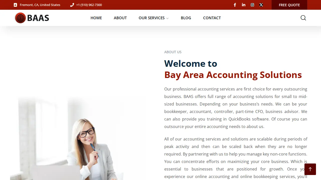 Bay Area Accounting Solutions page