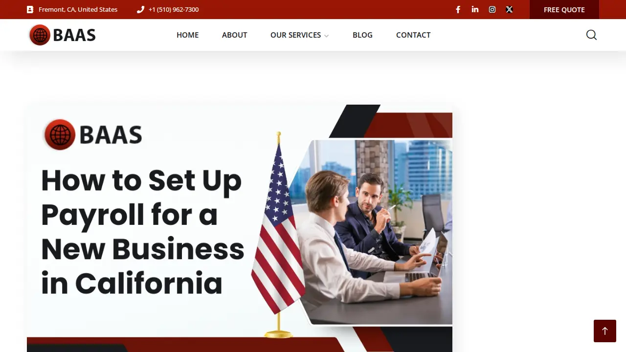 Bay Area Accounting Solutions page