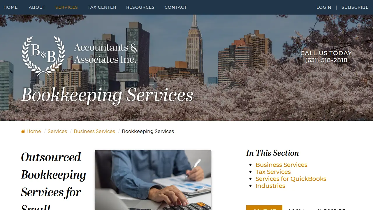 B&B Accountants & Associates Inc. page