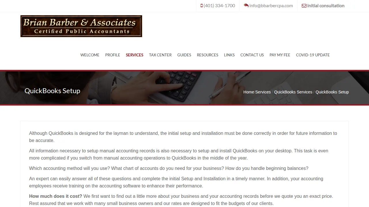 Brian Barber & Associates page