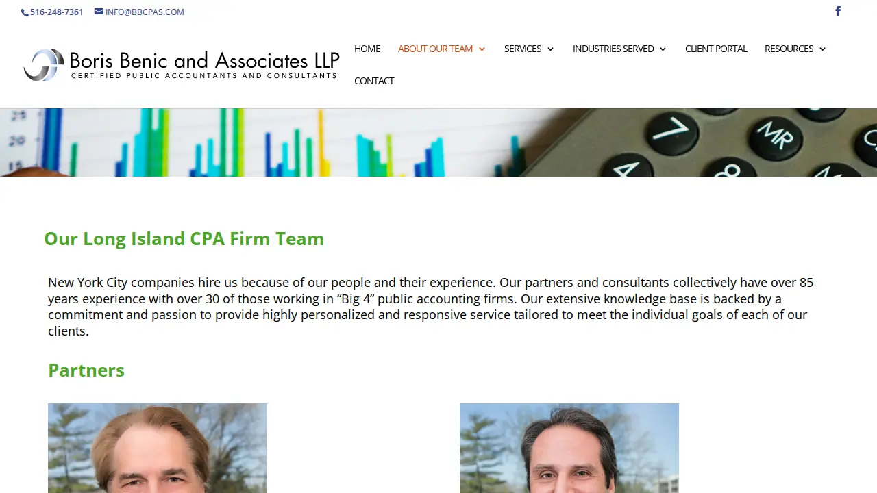 Boris Benic and Associates LLP page